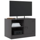  TV-benker 2 stk svart 67x39x44 cm stål