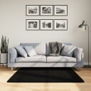 Teppe HUARTE kort luv mykt og vaskbart svart 120x120 cm