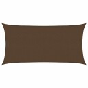 vidaXL Solseil 160 g/m² brun 2x3,5 m HDPE