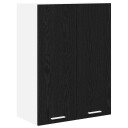  Hengende skap Riga Svart Eik 60 x 31 x 80 cm Konstruert tre