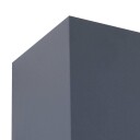Lindby Dara Square LED Smart Utendørs Vegglampe Grå Lampemesteren