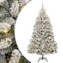  Kunstig juletre Grønn og hvit 180 cm PVC og metall