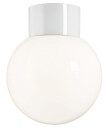 Ifö Classic Glob 15 cm taklampe IP54 - Hvit/Opal glass