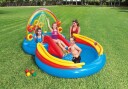 Intex Oppblåsbart basseng Rainbow Ring Play Center 297x193x135 57453NP