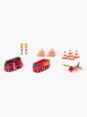 Siku Gift Set Feuerwehr Brannbil 3 År Metall Plast Sort Oransje Rød Hvit