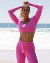 Bumpro Perfect Rib Sundazed Tights Rasberry - XS