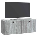  Vegghengt TV skap 78,5 x 31 x 30 cm Grå Sonoma Konstruert tre