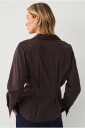 Ellos Collection   Skjorte med definert midje   Brun