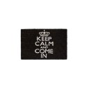 Rxs Dørmatte "Keep calm and come in" svart