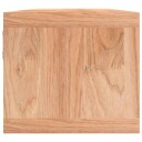  Vegghylle med kurver 62x18x16 cm heltre valnøtt
