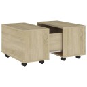 vidaXL Salongbord sonoma eik 60x60x38 cm sponplate
