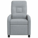 vidaXL Recliner Lysegrå Stoff