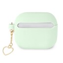 Guess Silicone Charm Heart Collection Ladeveske For Airpods 3 Green