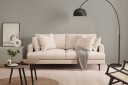 Menard 3 seters Dyp Stoffsofa 205 cm bred   Beige