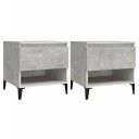  Sidebord 2 stk betonggrå 50x46x50 cm konstruert tre 8720845669027