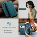 Samsung Galaxy A23 5G Caseme 013 Series Lommebok-deksel Blå