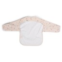 Filibabba Chestnuts langermet smekke med smulesamler, vaskemaskinvennlig, beige