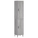 vidaXL Highboard grå sonoma 34,5x34x180 cm konstruert tre 8720845495732