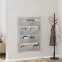 vidaXL Veggskoskap 2 stk betonggr? 80x18x60 cm sponplate