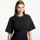 Calvin Klein Jeans Ss Logo Rib Interlock T Shirt Dr Black M