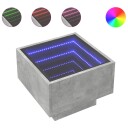  Salongbord med Infinity LED betong grå 40x40x30 cm 3284066