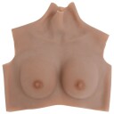 vidaXL Silikonbryst B-cup Lysebrun 4012215