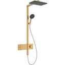 Hansgrohe Raindance Alive Q Showerpipe dusjsett, vannsparende, børstet bronse