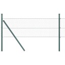  Gjerde med innlegg. Grå 0.4 x 100 m PVC belagt stål