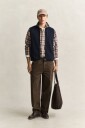 Gant Zipped Fleece Vest   Navy   XXL