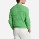 Ralph Lauren The Iconic Cable-Knit Cashmere Jumper - Honeydew Green Grønn S
