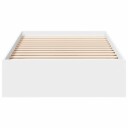  Sengeramme med skuffer hvit 100x200 cm konstruert tre 8721102623240