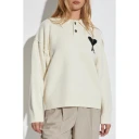 Ami Paris unisex Strikkevarer Beige M,