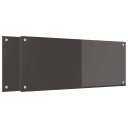  Kjøkkenbakplate 2 pcs Mørkegrå 100 x 40 cm herdet glass