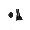 Hübsch Vägglampa Metall Svart 20 cm