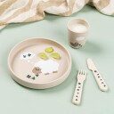 Done by Deer Tiny Farm Tallerken Stick & Stay 18 cm Beige