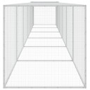 Vidaxl Kyllingbur Med Tak Lysegrå 603X98X90 cm Galvanisert Stål