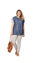 Burda 6445 - T-skjorte EUR: 46-60, US: 20-34