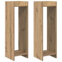 vidaXL Planteholder 2 stk. Artisan eik 30 x 30 x 100 cm Konstruert tre