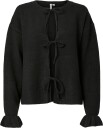Pieces Pcsally Rev Frill Cardigan Knit Noos Bc   BLACK   XL