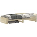  Sengestamme med hodegatt Sonoma eik 80 x 200 cm Konstruert tre