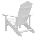 vidaXL Adirondack hagestol HDPE hvit