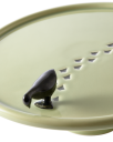 POLSPOTTEN Plate Walking Duck   Green   L30X W30X H8.3CM