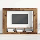  TV skap Veggmontert Gammelt Tre 152x22x113 cm