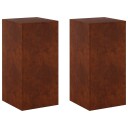 vidaXL Planteholder 2 pcs Rusten 40 x 40 x 80 cm Cortenstål