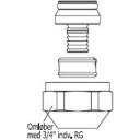 14 x 2 mm mutter alu/pex, 1 stk.