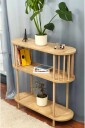 Skjenk Hanah Home Peka Slim (90 x 90 x 30 cm) Sapphire Oak - Sapphire Oak