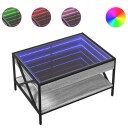  Salongbord med Infinity LED grå sonoma 70x50x38 cm 847705