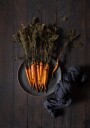 Roasted carrots Poster Plakat / 50x70cm