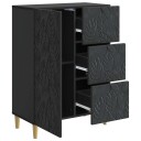  Serviesskap Svart 66 x 34,5 x 90 cm Konstruert tre