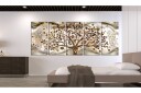 Bilde Tree And Waves 5 Parts Brown 200x80 Artgeist sp. z o. o.